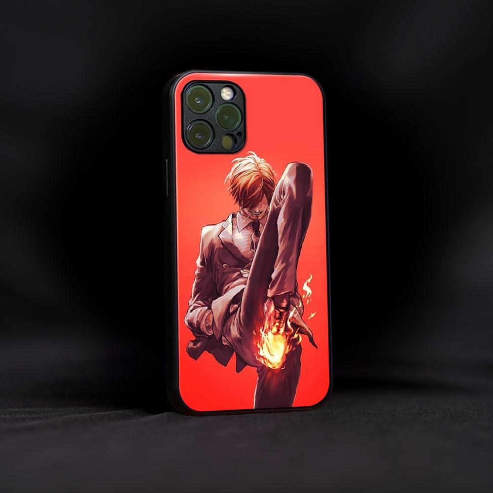 Black Foot Sanji Glass Case - Luckanime