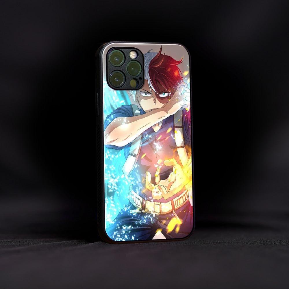 Wrath of Shoto Todoroki Glass Case - Luckanime