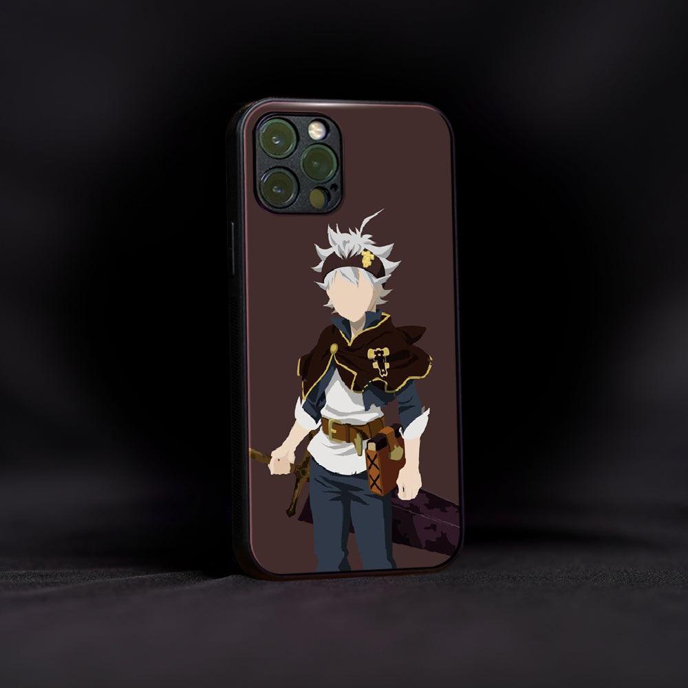 Black Clover Asta Art Glass Case - Luckanime