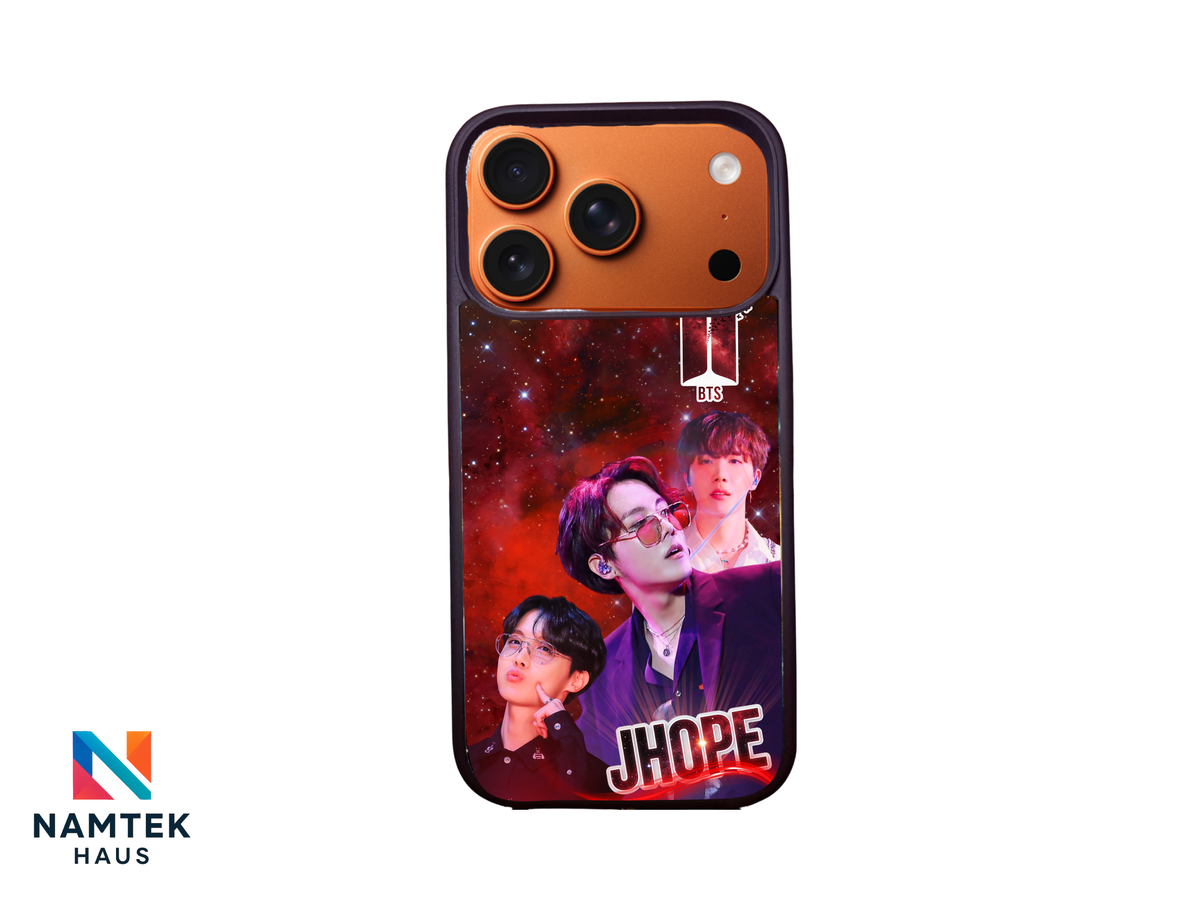 BTS J‑Hope Phone Case - Red Galaxy Tough Case for iPhone | Double Layer Protection