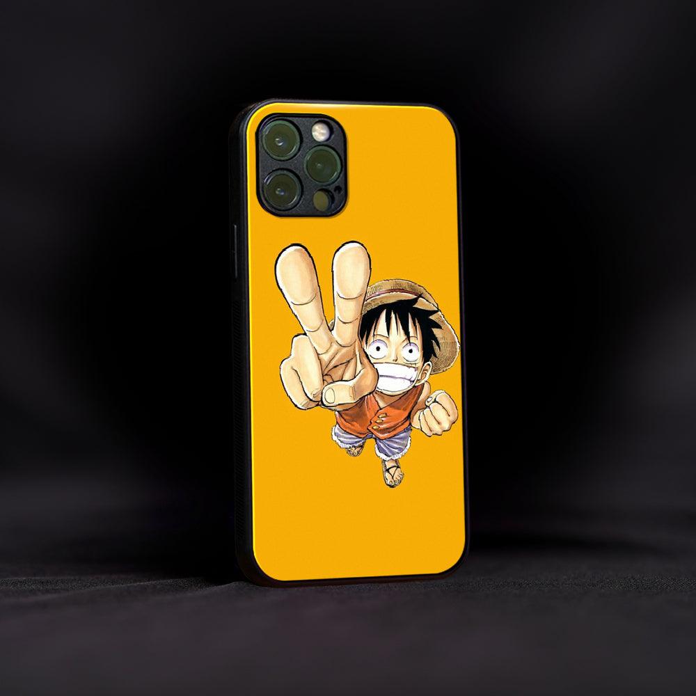 Crazy Monkey D Luffy Glass Case - Luckanime