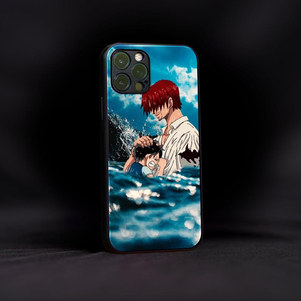 One Piece Shanks and Luffy Glass Case - Luckanime