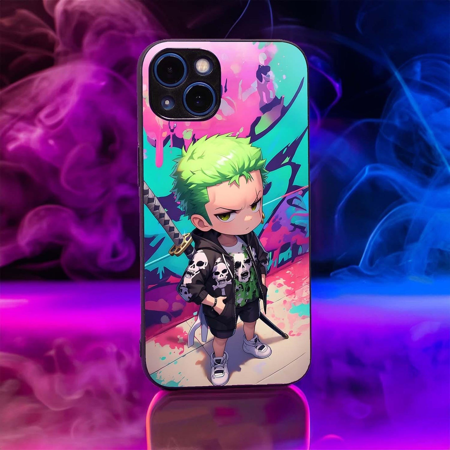 Zoro Chibi Glass Case - Luckanime