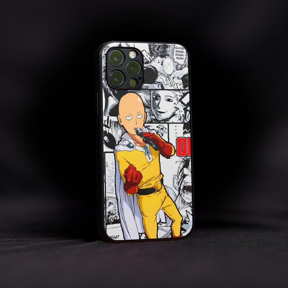 OnePunch Saitama Collage Glass Case - Luckanime