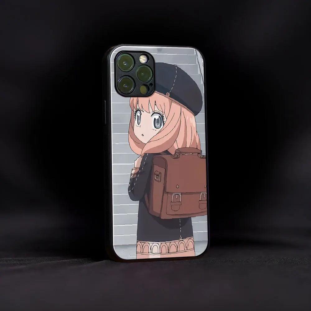 Anya Forger With Bag Glass Case - Luckanime