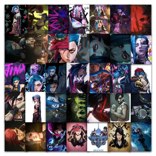 Battle of the Two Cities Jinx blasts Piltover LOL peripheral decoration stickers - Luckanime