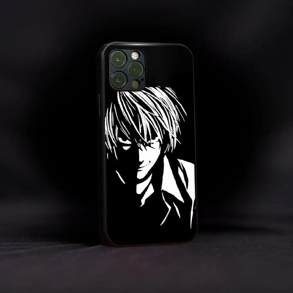 Black And White L Glass Case - Luckanime