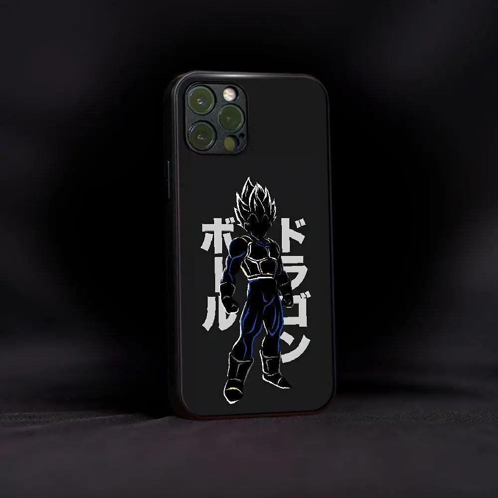 Black Vegeta Glass Case - Luckanime