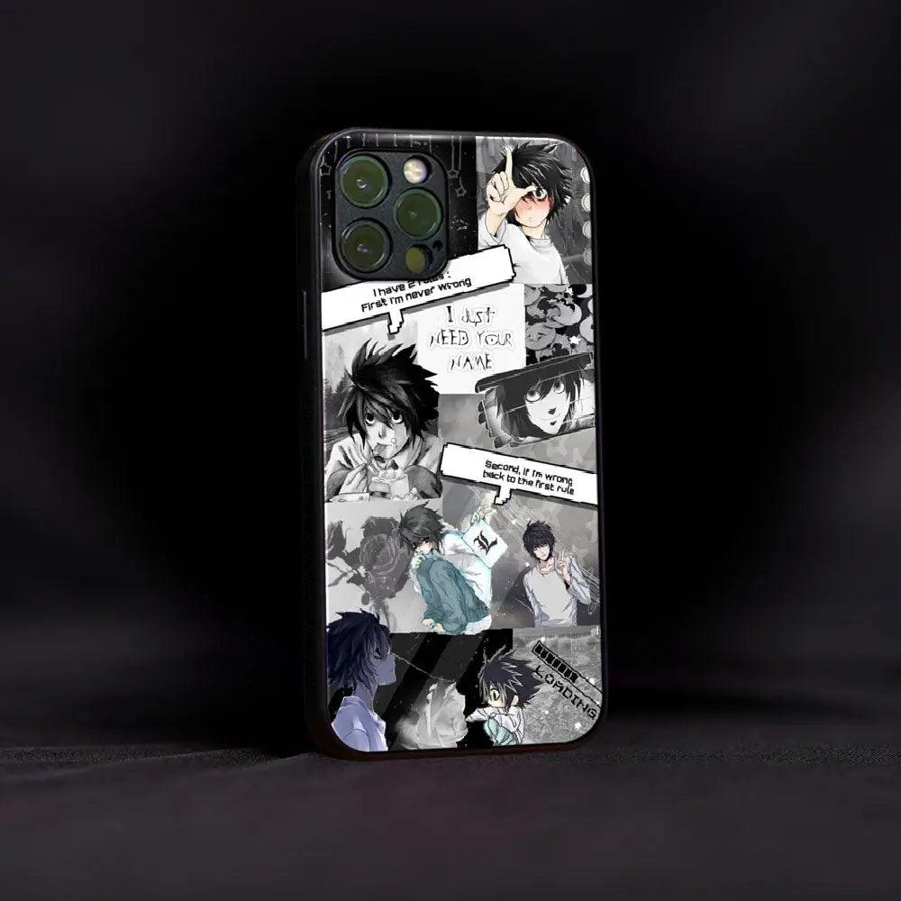 Cute L Aesthetics Glass Case - Luckanime
