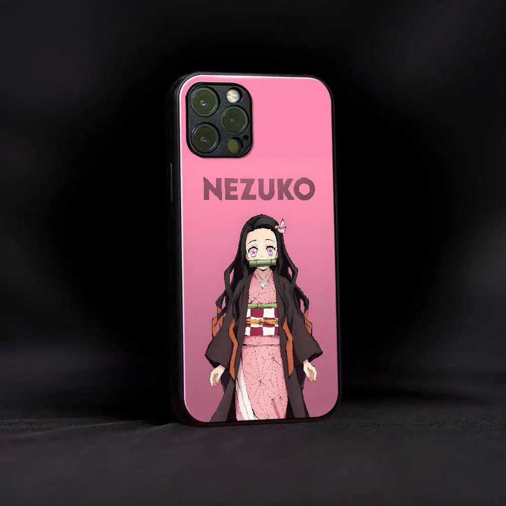 Cute Nezuko Glass Case - Luckanime