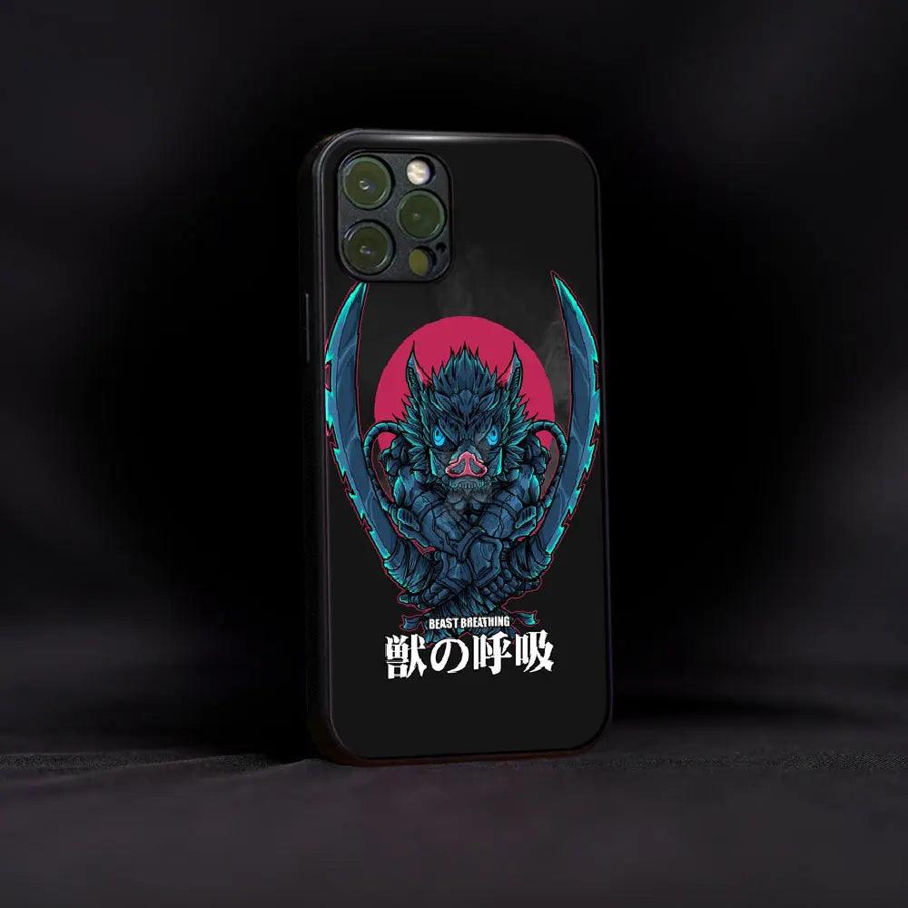 Demon Slayer Beast Breathing Glass Case - Luckanime
