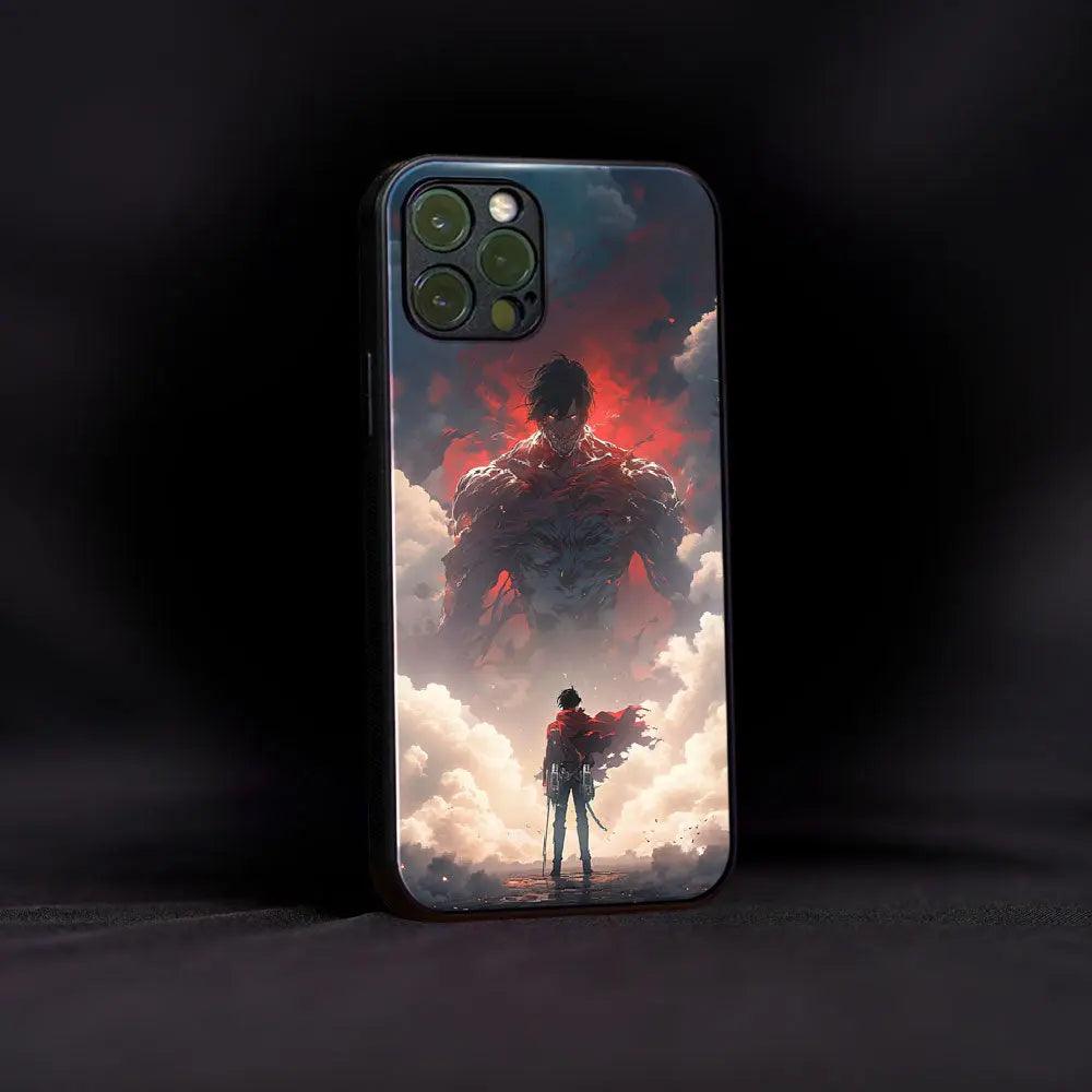 Eren Dark Vibrant Glass Case - Luckanime