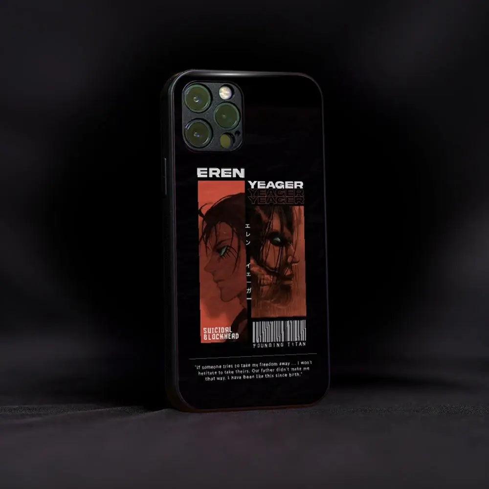 Eren Yeager Glass Case - Luckanime