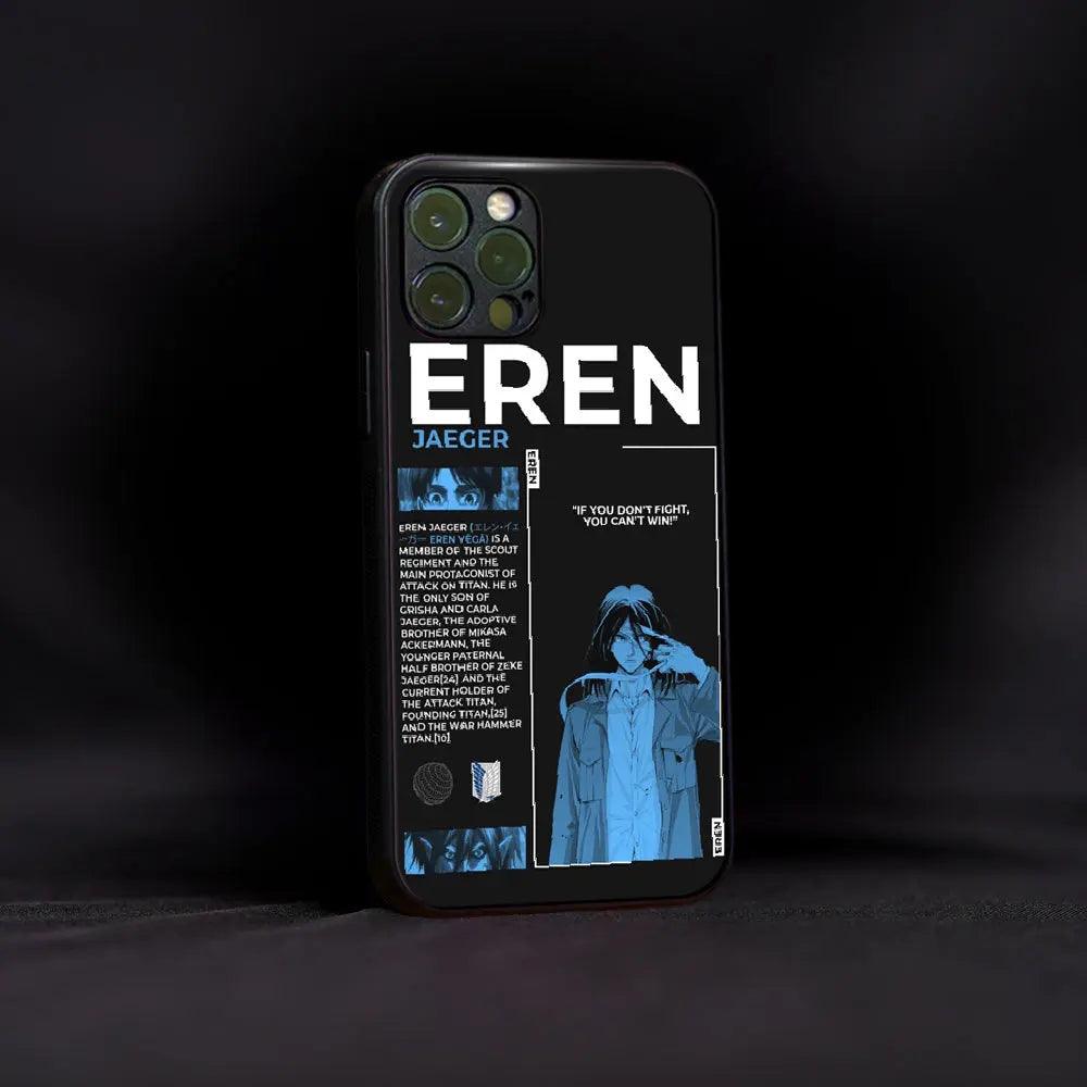 Eren Yeager Glass Case - Luckanime