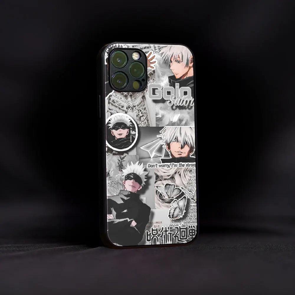 I Am Strong Satoru Gojo Glass Case - Luckanime