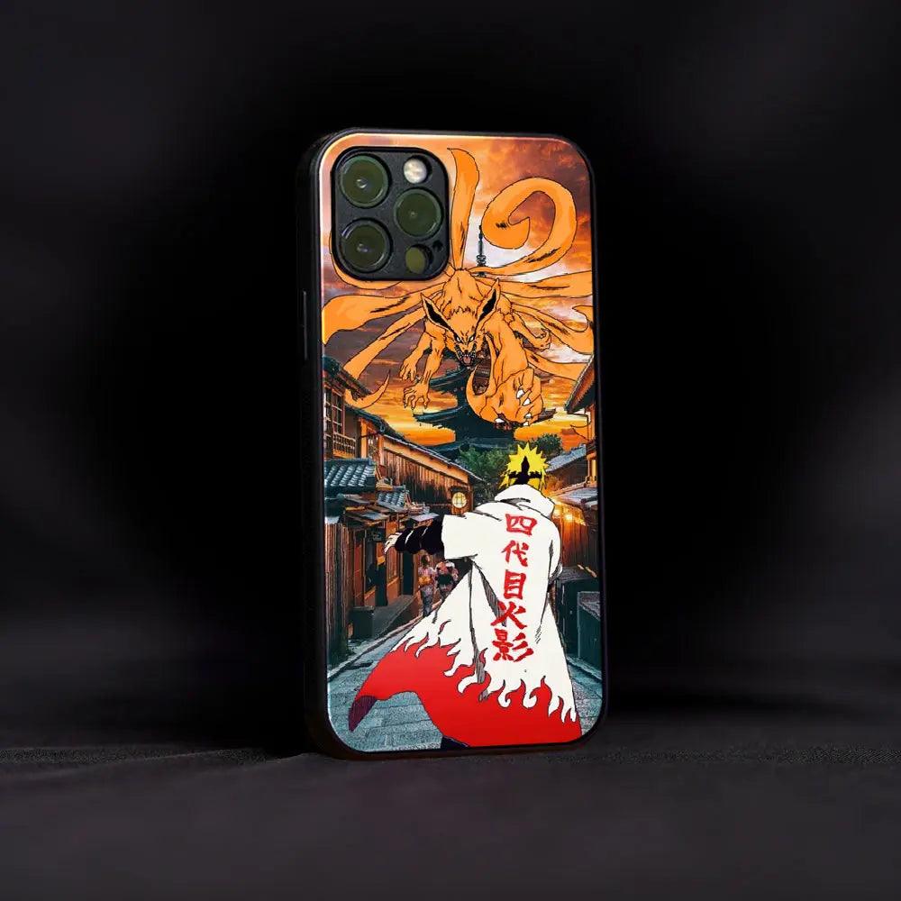 Kurama and Minato Namikaze Glass Case - Luckanime