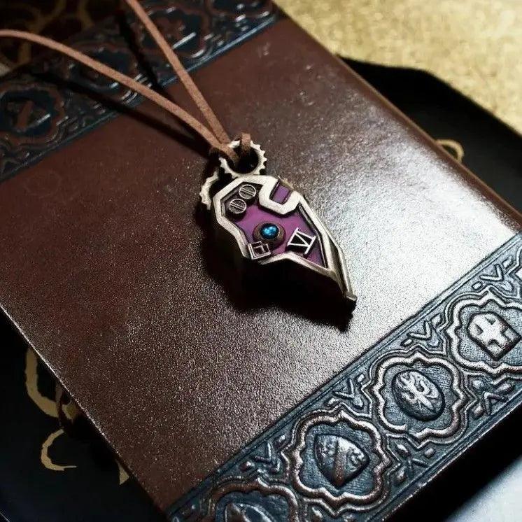 LOL <War of Two Cities 2> Caitlyn and Vi's Heart Magnetic Pendant Necklace - Luckanime