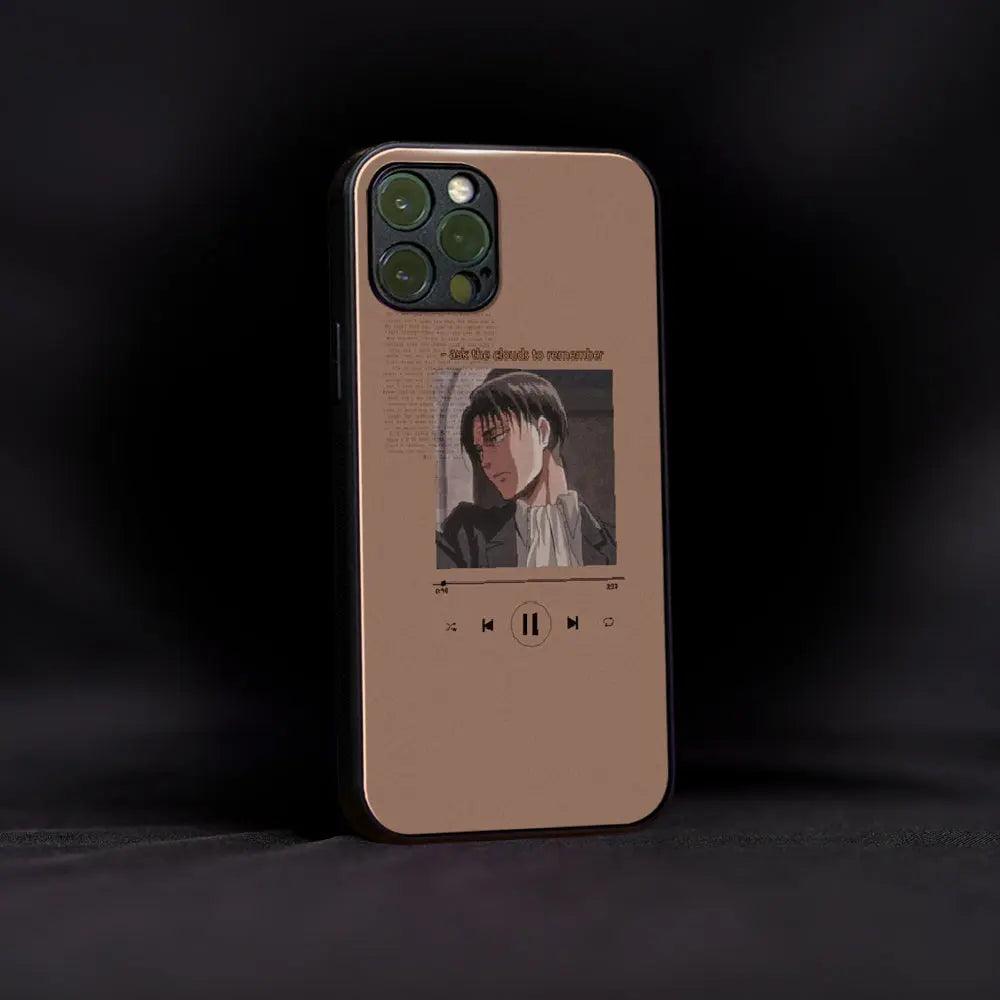 Levi Ackerman Playlist Glass Case - Luckanime