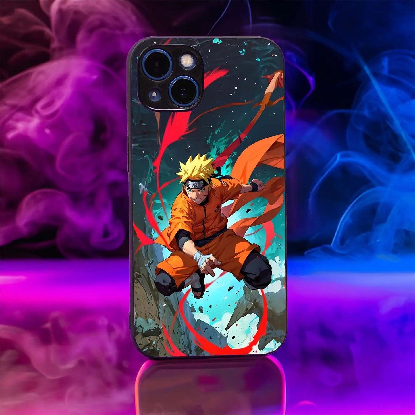 Naruto Uzumaki Vibrant Glass Case - Luckanime