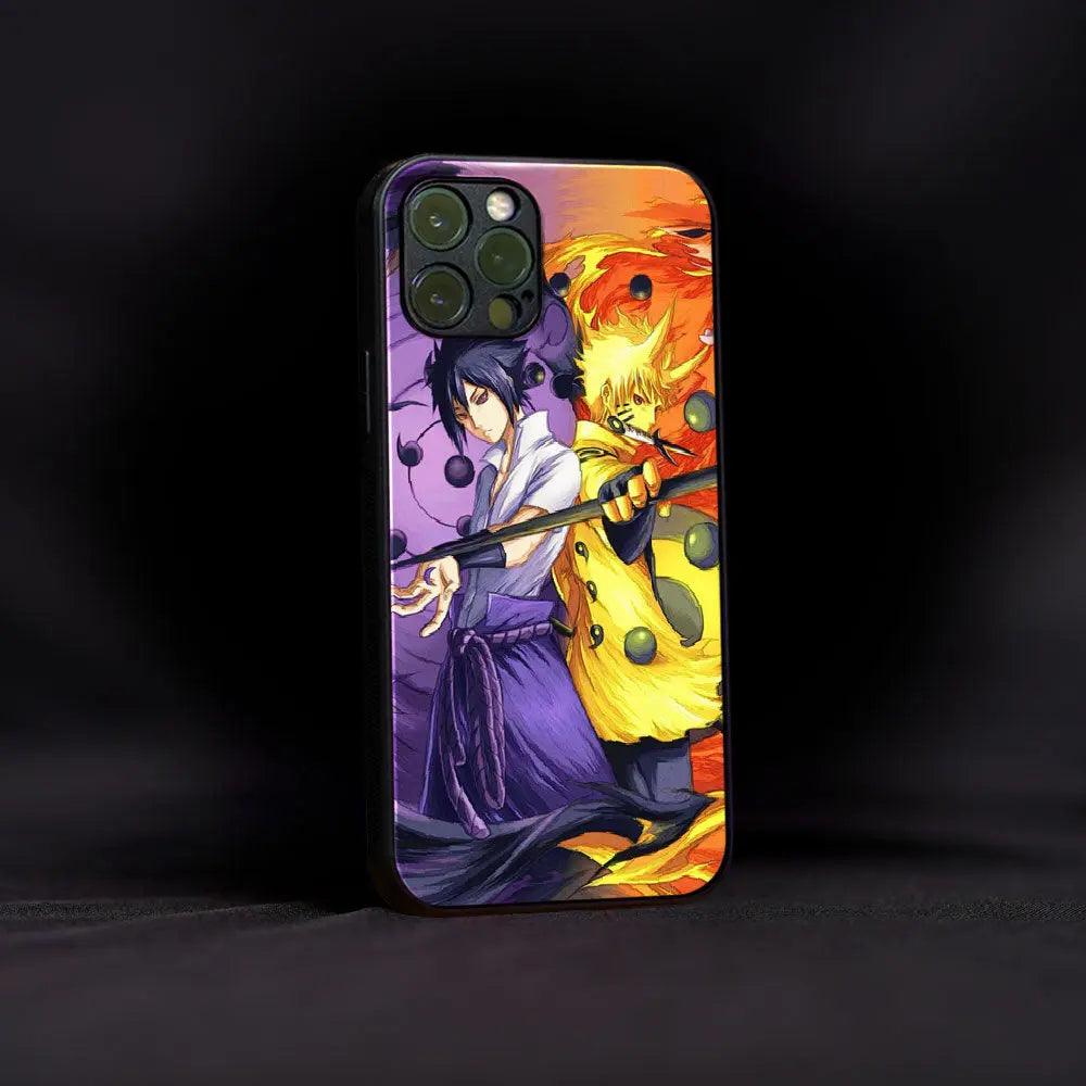 Naruto and Sasuke Glass Case - Luckanime