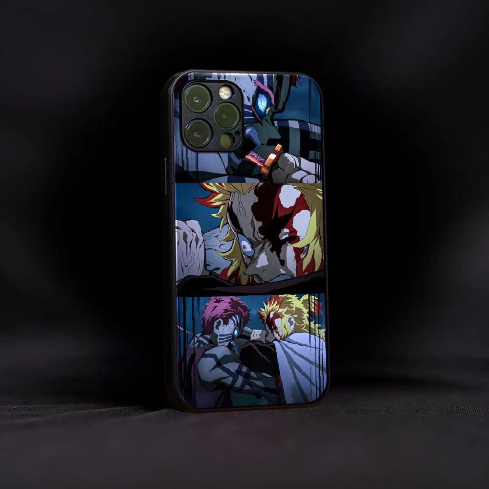 Rengoku Kyojuro VS Akaza Glass Case - Luckanime