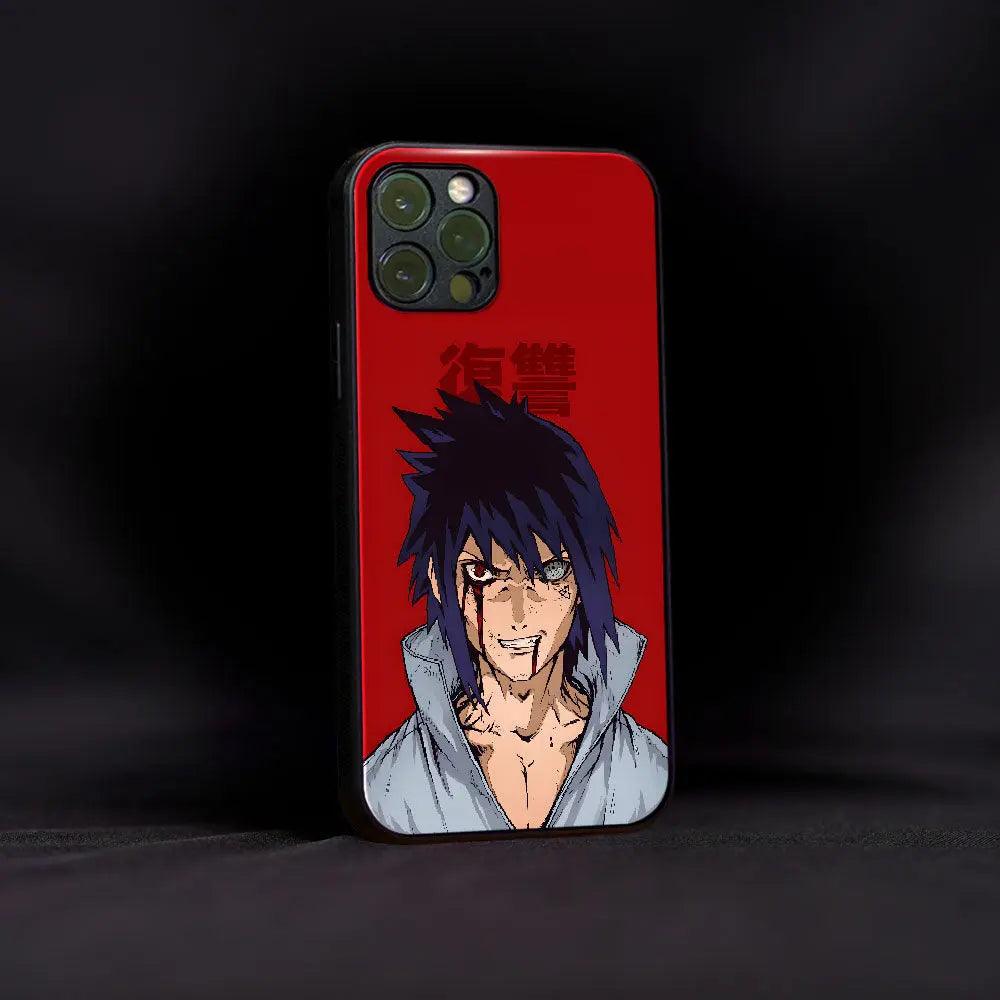 Sasuke Devil Mode Glass Case - Luckanime