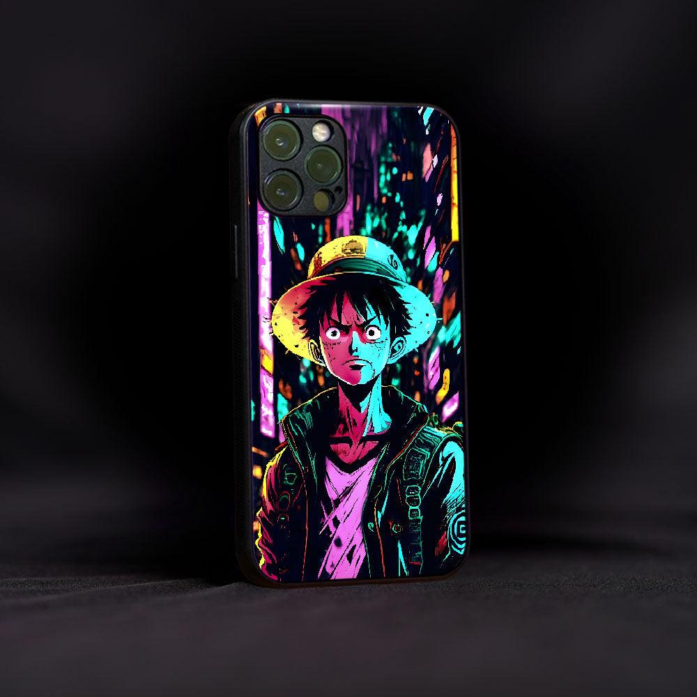 Stylish Luffy Glass Case - Luckanime
