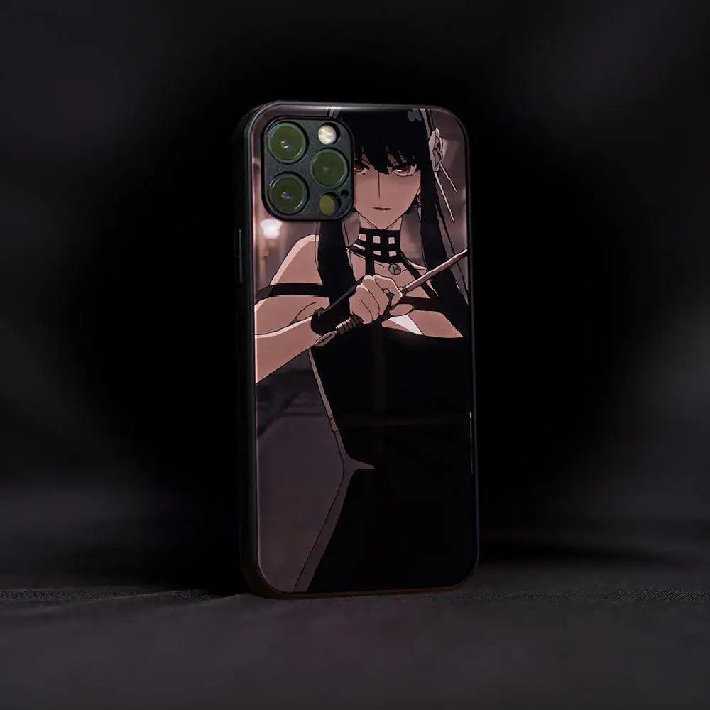 Stylish Yor Forger Glass Case - Luckanime