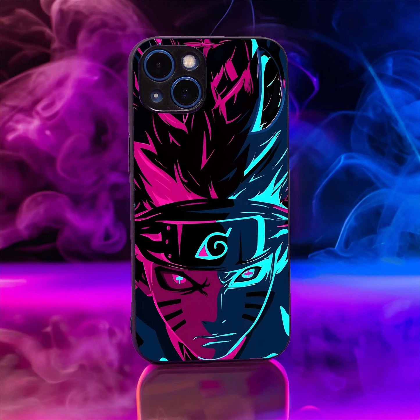 Vibrant Angry Naruto Glass Case - Luckanime