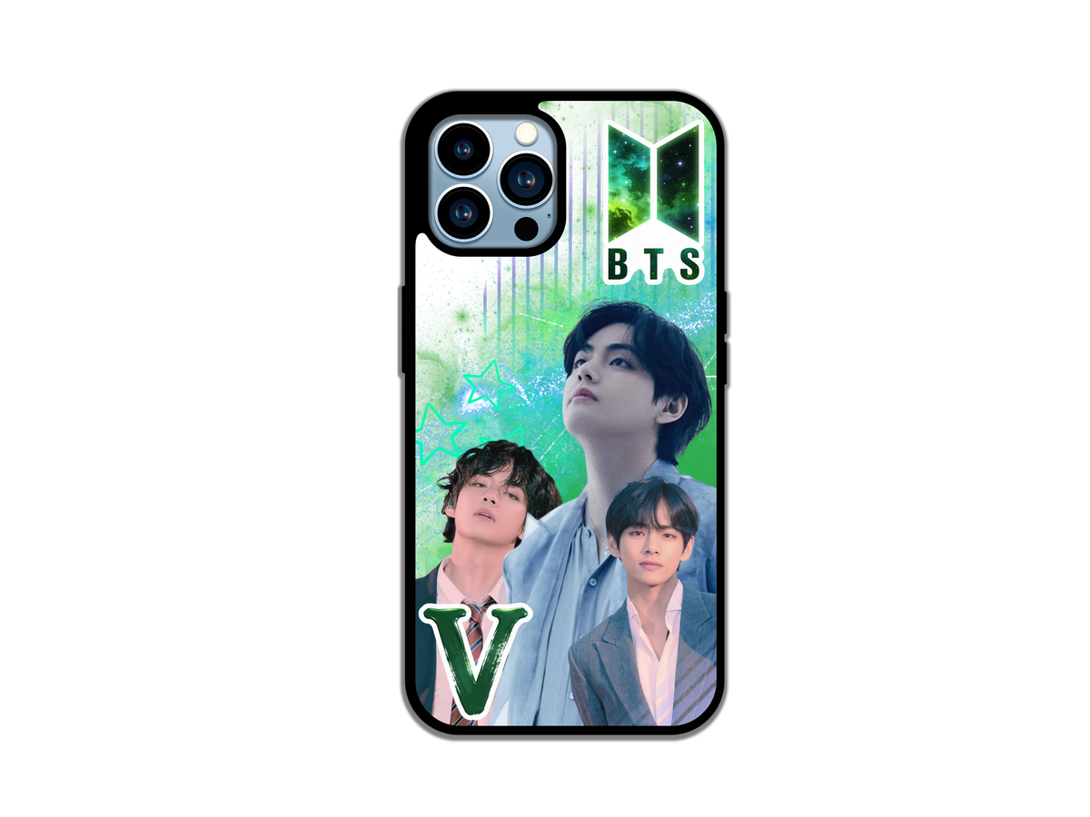 BTS V iPhone Case – Purple Galaxy K‑Pop Phone Cover for ARMY