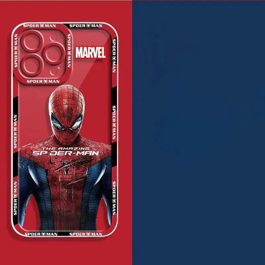 iron man spider man mobile phone case - Luckanime