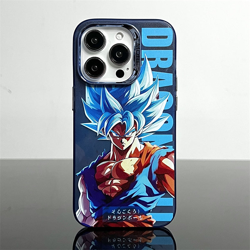 Fashion Anime Dragon Balls Gokus Laser Phone Case