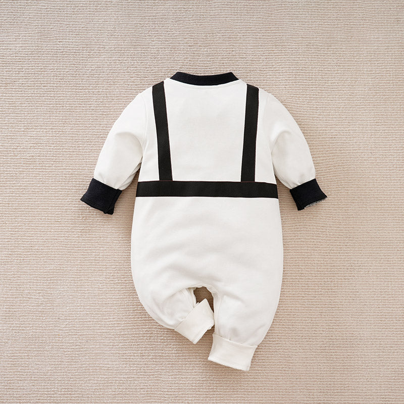 0-36M Spring and Autumn Newborn Bodysuit Long sleeved Astronaut Role Play Pure Cotton Comfortable and Breathable