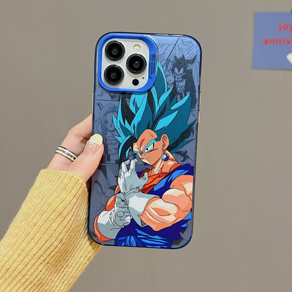 Fashion Anime Dragon Balls Gokus Laser Phone Case