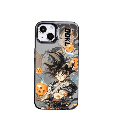 Fashion Anime Dragon Balls Gokus Laser Phone Case