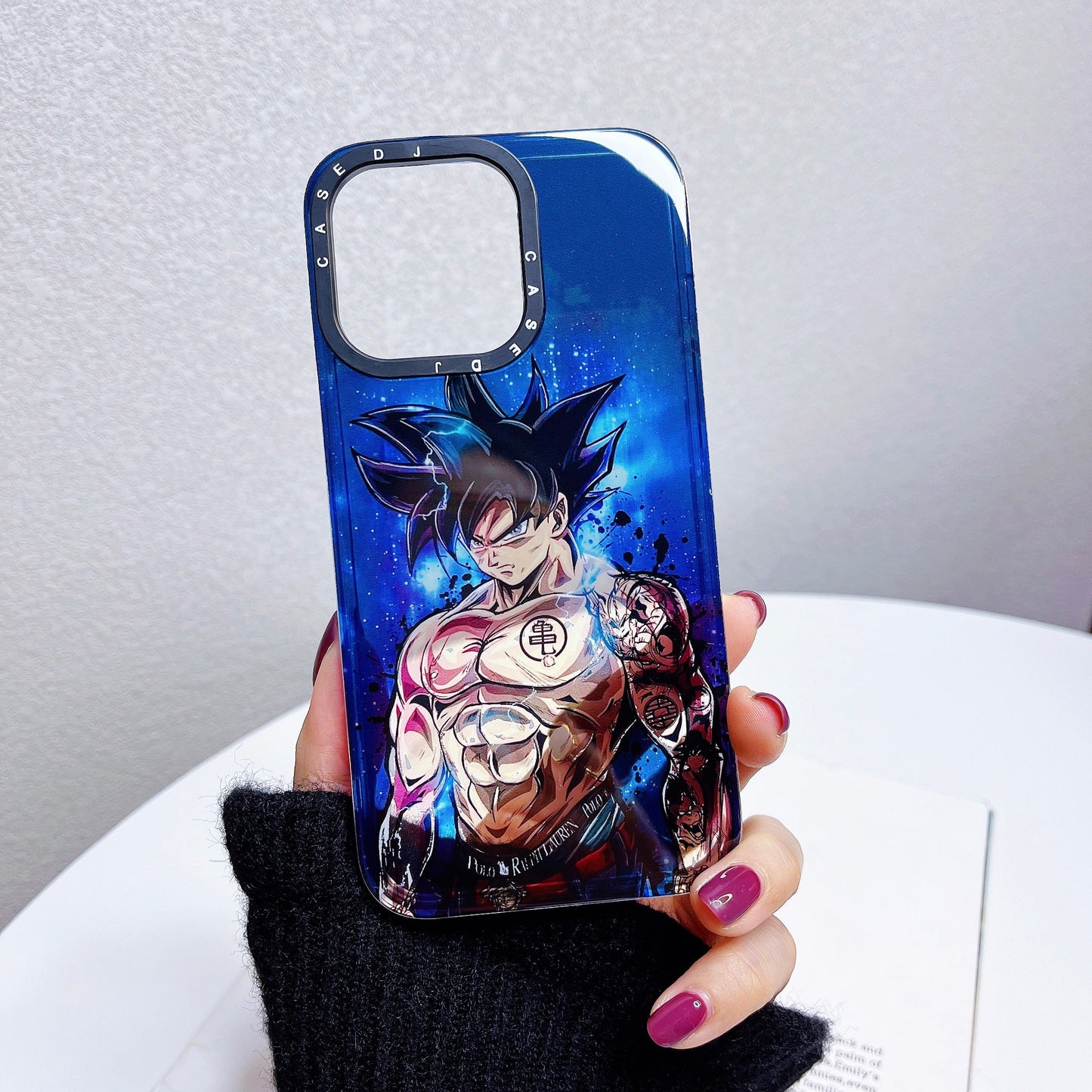 Fashion Anime Dragon Balls Gokus Laser Phone Case