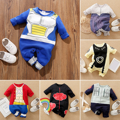 Manica lunga 0-18 mesi Neonato Cartone animato Cosplay Vestiti per bambini