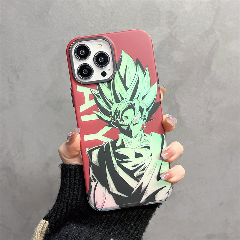 Fashion Anime Dragon Balls Gokus Laser Phone Case