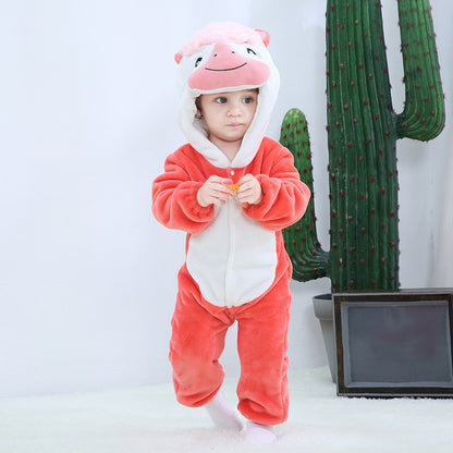 Manica lunga 0-18 mesi Neonato Cartone animato Cosplay Vestiti per bambini