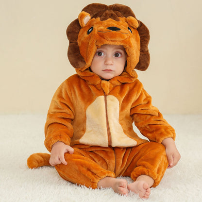 Flannel Animal Shaped Baby One-Piece Suit