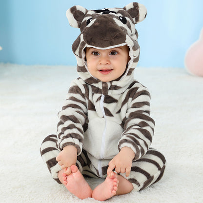 Flannel Animal Shaped Baby One-Piece Suit