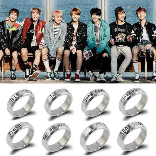 BTS Sterling Silver Ring