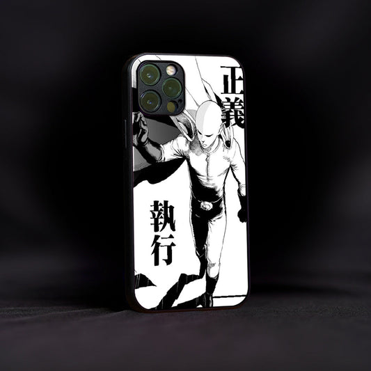 Black White Saitama Glass Case