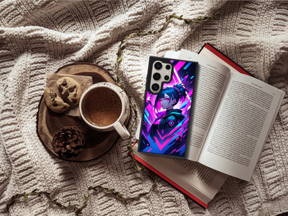 Neon Rebel - Cyberpunk Anime Vibes Phone Case