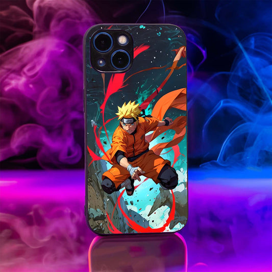 Naruto Uzumaki Vibrant Glass Case