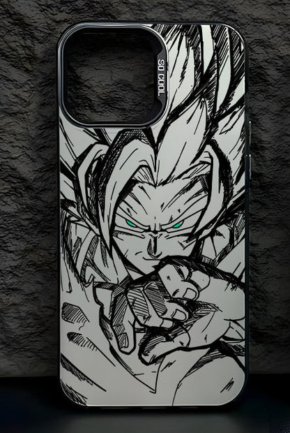 Fashion Anime Dragon Balls Gokus Laser Phone Case