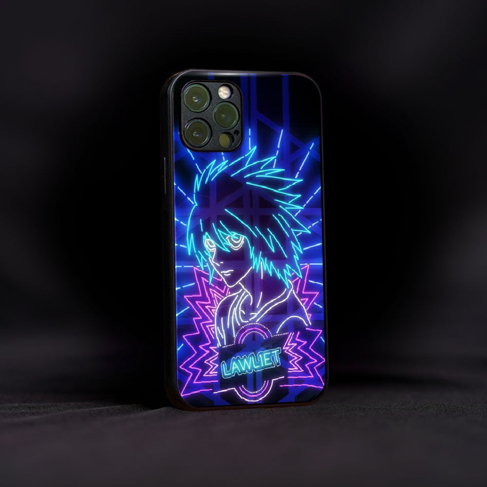 Lawliet Death Note Vibrant Glass Case