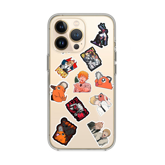 Chainsaw Man Sticker Silicon Case