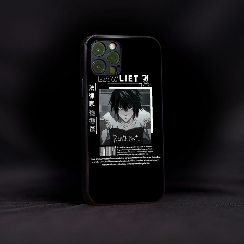 Lawliet Death Note Glass Case