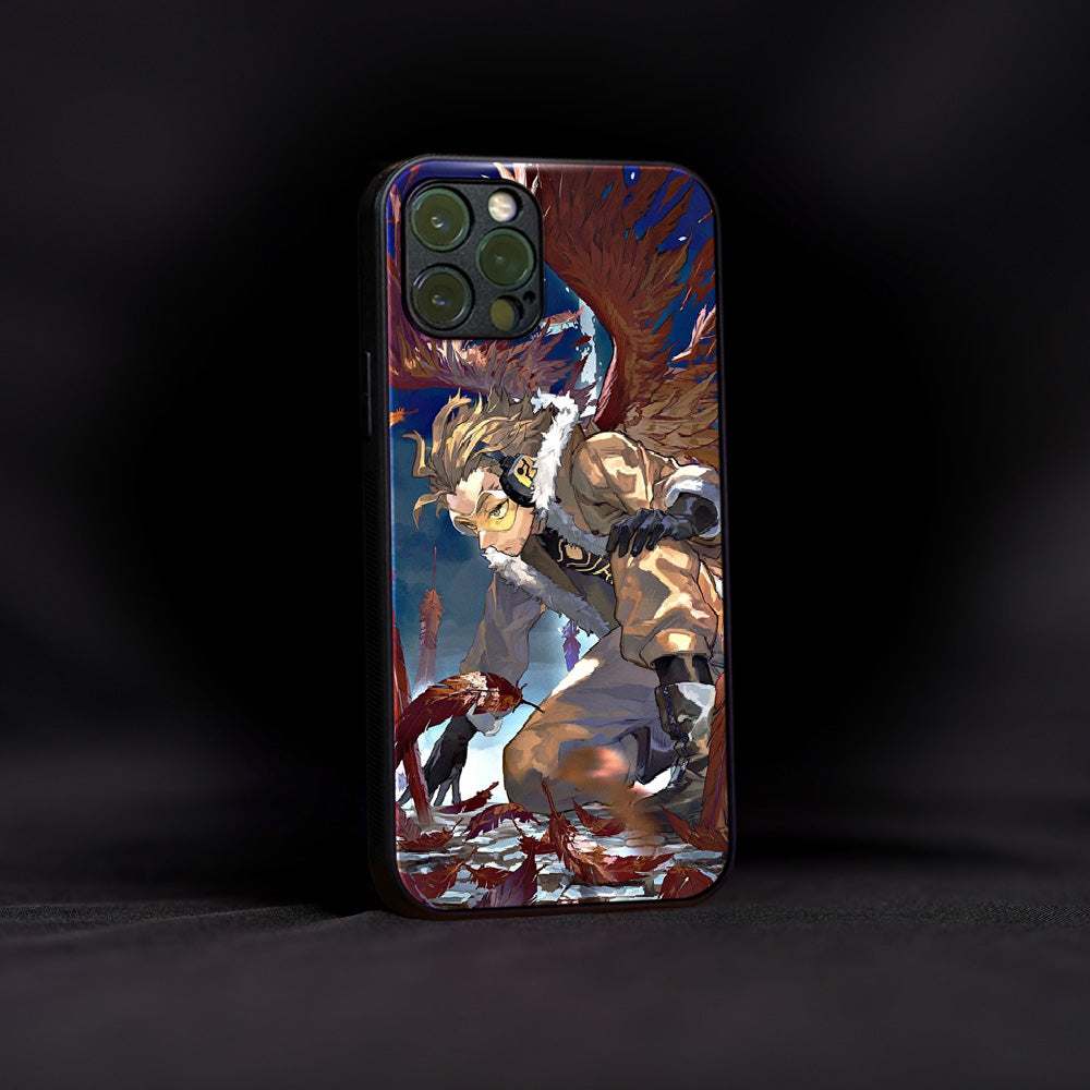 My Hero Academia Hawks Glass Case